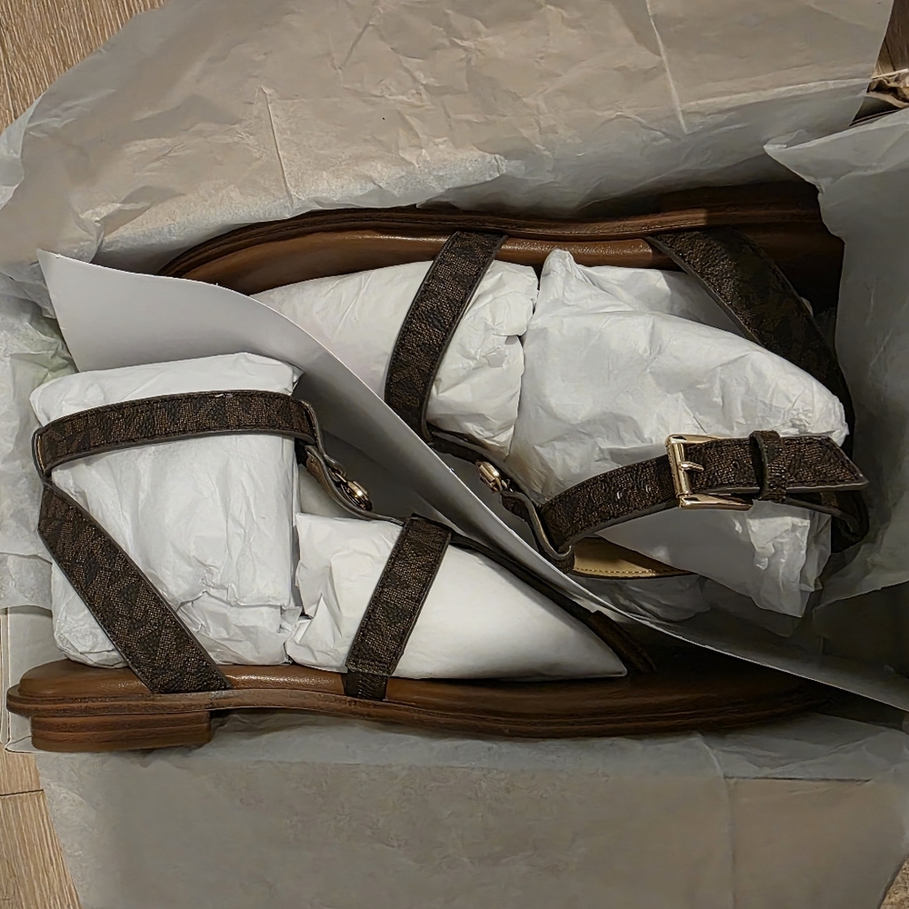 Michael Kors Sasha Flat Sandals - Picture 4 of 5